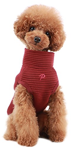 Puppia PAQD-TS1461 Troy, Sweater, M, dunkelrot von Puppia