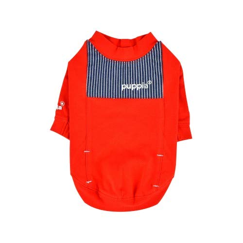 Puppia PATA-TS1720-RD-L Kelby Rot L T-Shirt für Hunde von Puppia