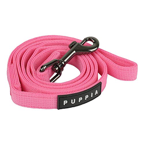 Puppia Hundeleine kleine Hunde - 1,16m, 1,20m & 1,40m - Als Welpenleine geeignet - viele Farben - Hausleine für Hunde, pink von Puppia