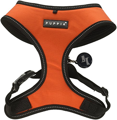 Puppia PLRA-HA9323 Geschirr Trek Harness A, M, orange von Puppia