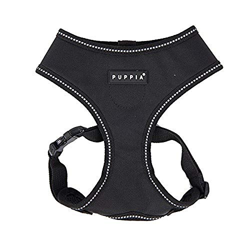 Puppia PLRA-HA9323 Geschirr Trek Harness A, XXL, schwarz von Puppia