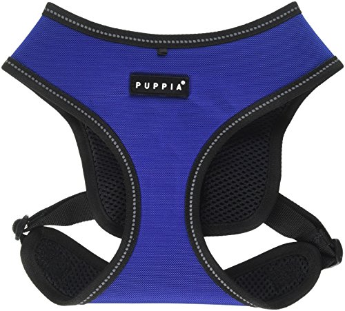 Puppia PLRA-HE9323 Geschirr Trek Snugfit Harness E, L, royal blau von Puppia