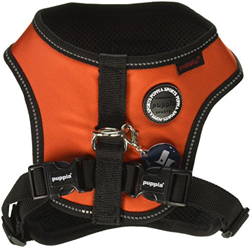 Puppia PLRA-HE9323 Geschirr Trek Snugfit Harness E, M, orange von Puppia