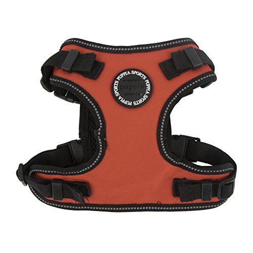 Puppia PLRA-HF9323 Geschirr Trek Safety Harness F, L, orange von Puppia