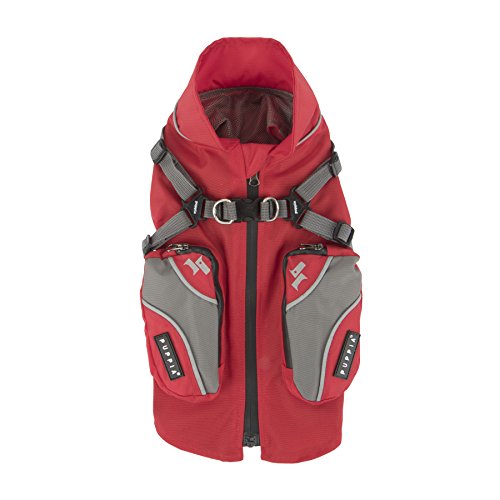 Puppia PLRA-JM9328 Wintermantel Teton, L, rot von Puppia