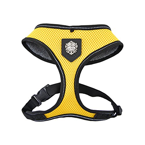 Puppia PLRD-HA9345 Geschirr Thermal Soft Harness, L, gelb von Puppia