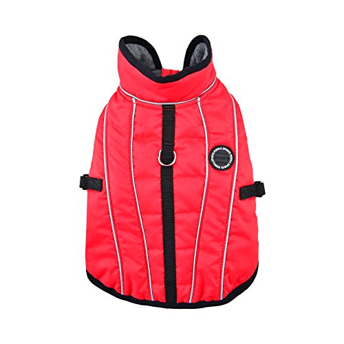 Puppia PLRD-VT9344 Wintermantel Expedition, L, rot von Puppia