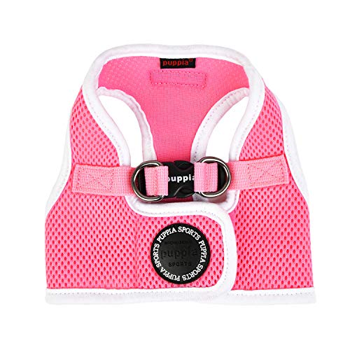 Puppia Soft Harness II - Weiches Westengeschirr für kleine und mittelgroße Hunde - sehr komfortabel und leicht anzuziehen, Pink, PUHB1770PKS von Puppia