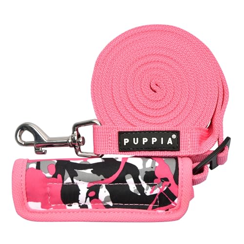 Puppia Spring and Summer Fashion Abstrakte Hundeleine, Rosa, Größe L von Puppia