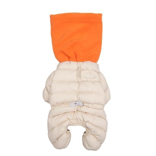 Snood Padding Jumpsuit Overall Hundemantel Beige L von Puppia