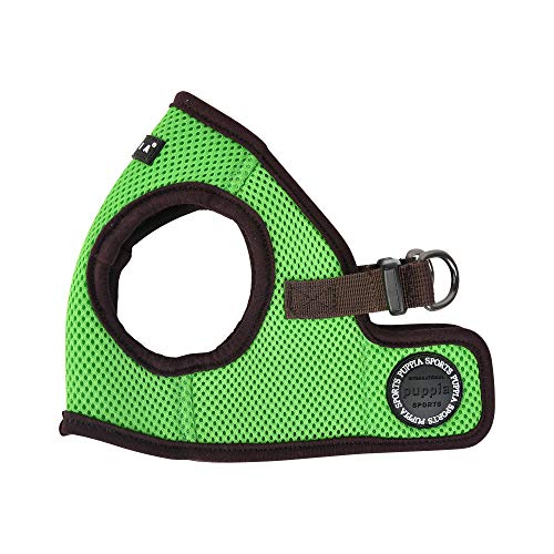 Puppia Soft Harness II - Weiches Westengeschirr für kleine und mittelgroße Hunde - sehr komfortabel und leicht anzuziehen, PUHB1770GRM, Grün, M von Puppia