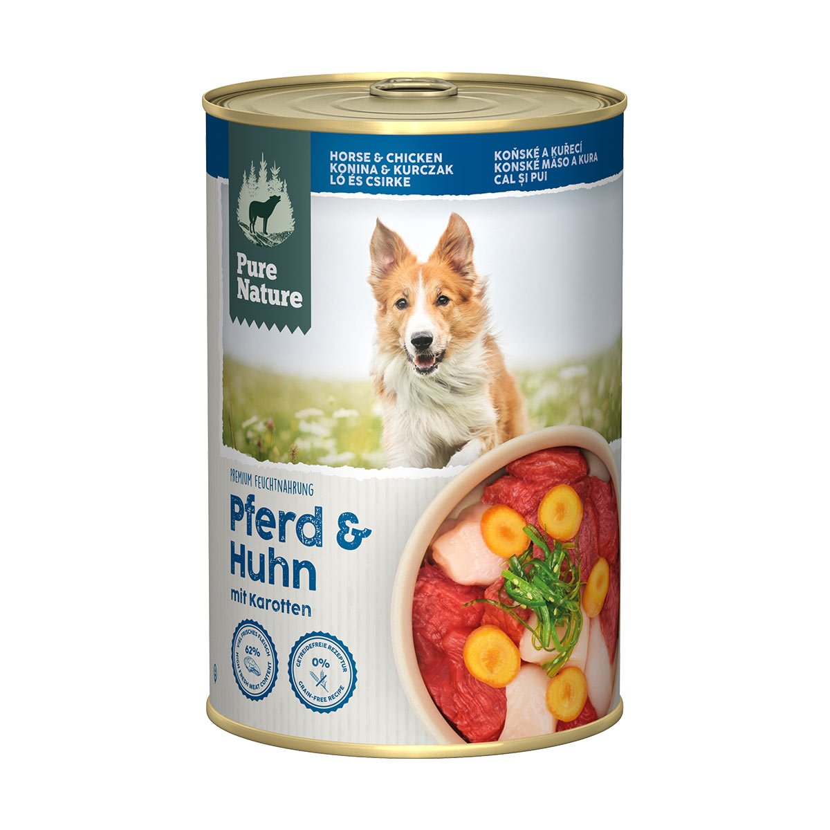 Pure Nature ADULT Pferd & Huhn mit Karotten 6x400g von Pure Nature