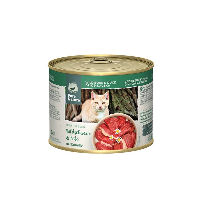 Pure Nature ADULT Wildschwein & Ente mit Kamille 6x200g von Pure Nature