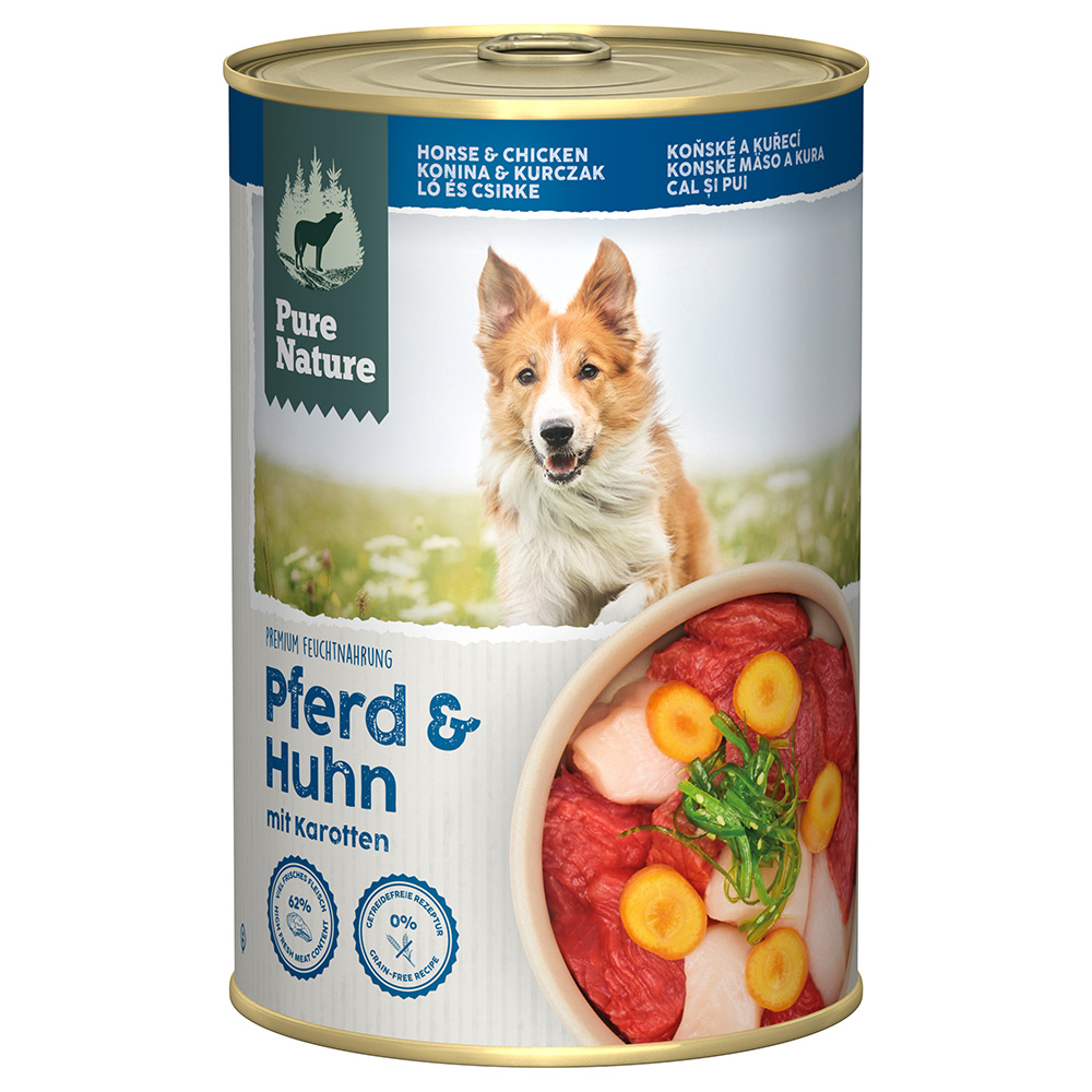 Pure Nature Adult 6 x 400 g - Pferd & Huhn von Pure Nature