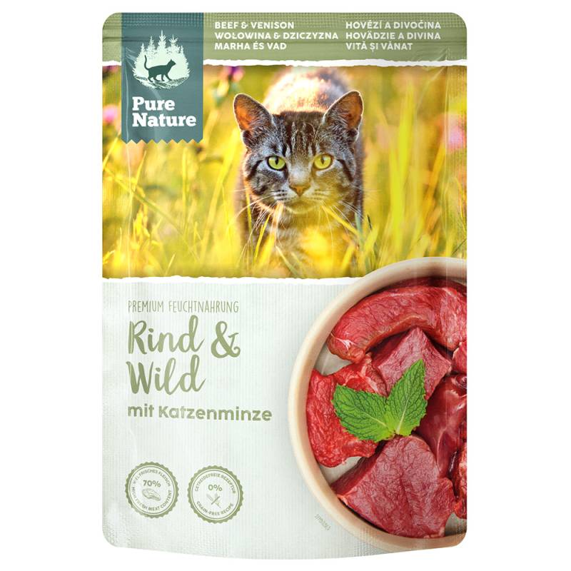 Pure Nature Feline 12 x 85 g - Rind & Wild von Pure Nature