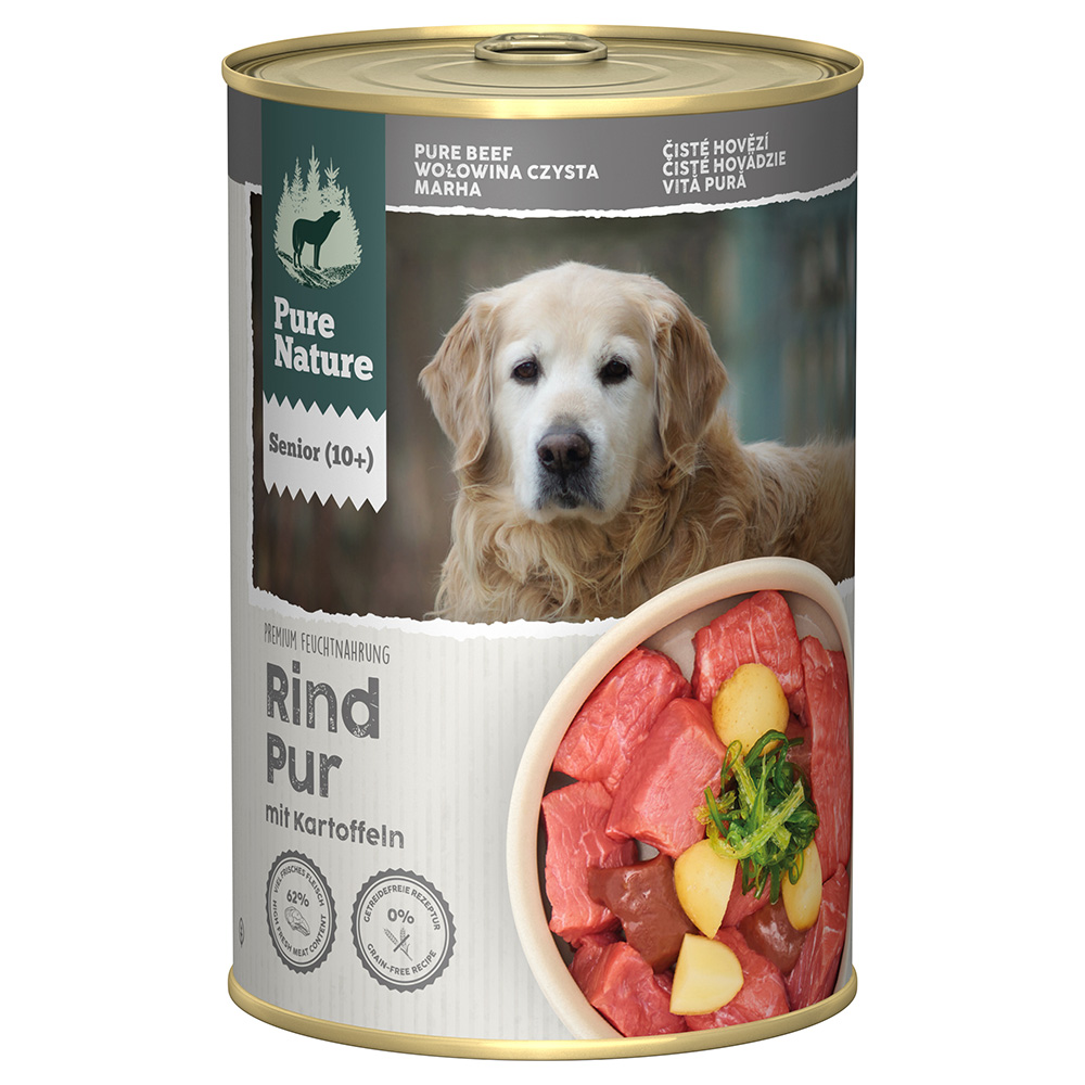 Pure Nature Senior Rind pur - 6 x 400 g von Pure Nature