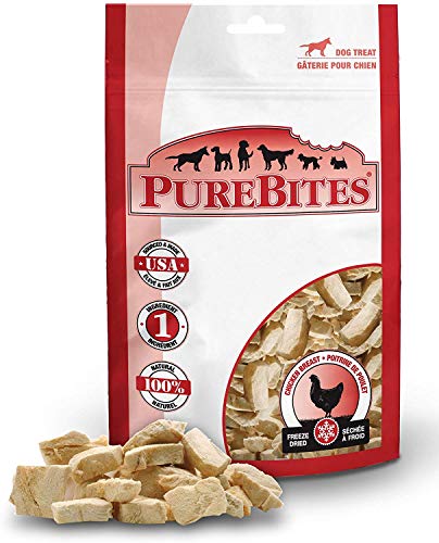 PureBites Chicken Breast Freeze Dried Treats for Dogs 3 Ounces - 3 Pack von PureBites