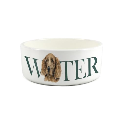 Irish Setter Futternapf – bemaltes Hundeporträt von Rhianon Chauncey – großer Keramik-Wassernapf für Hunde von Purely Home