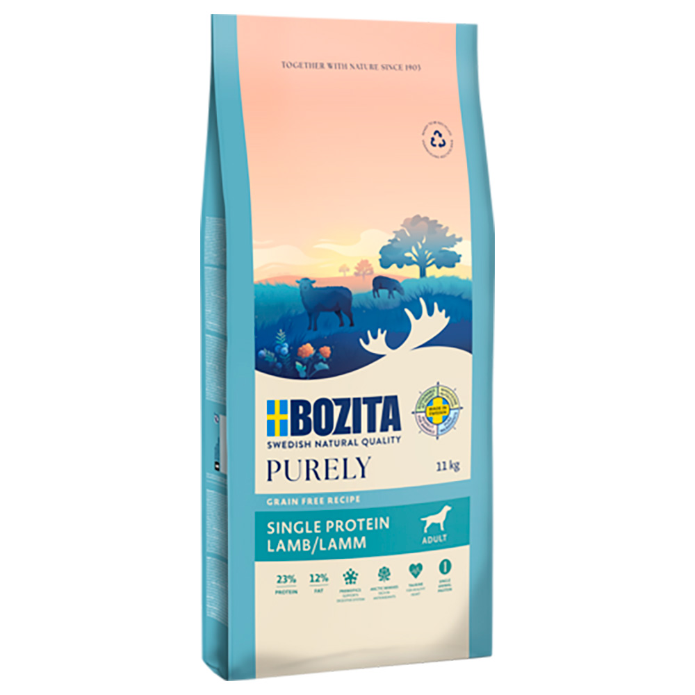 11 kg Bozita Dog Purely Grain Free zum Sonderpreis! - Adult Lamm von Purely