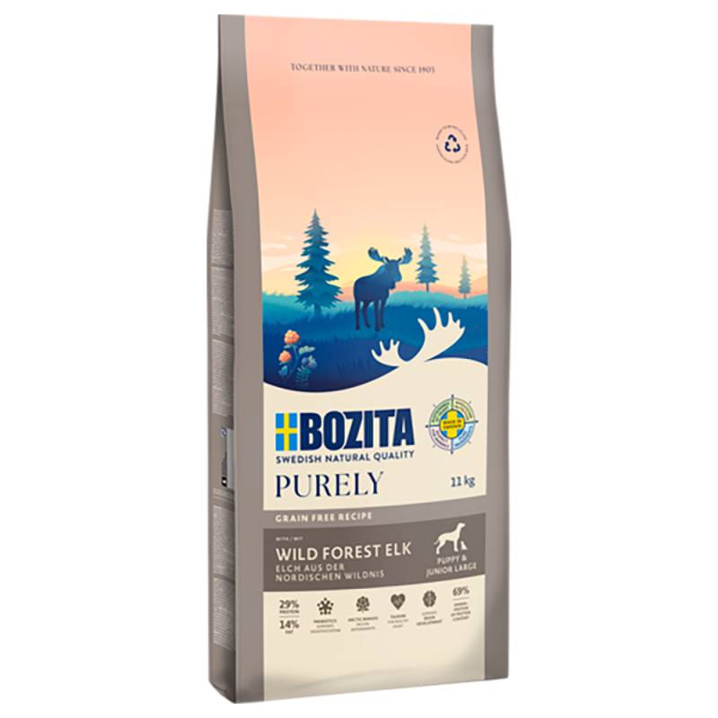 Bozita Dog Purely Grain Free Elch Puppy & Junior Large - 11 kg von Purely