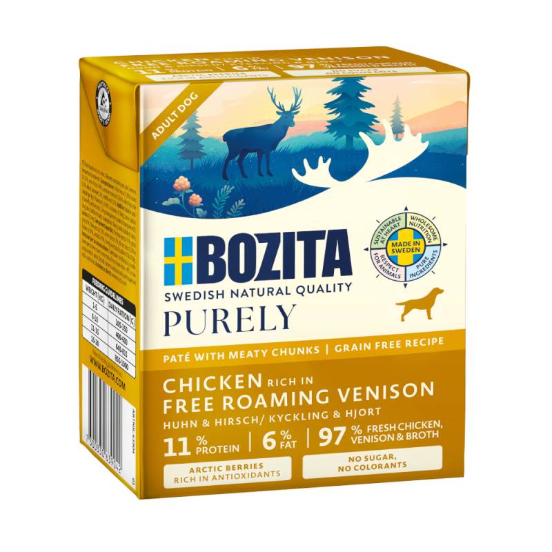 Bozita Purely Paté 6 x 370 g - mit Hirsch von Purely