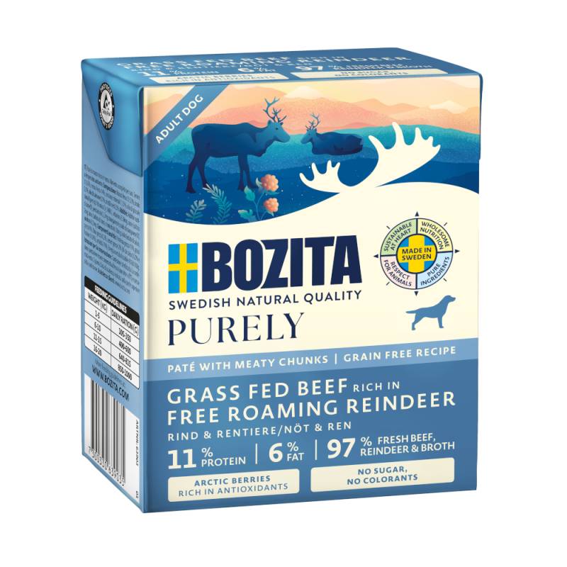 Bozita Purely Paté 6 x 370 g - mit Rentier von Purely