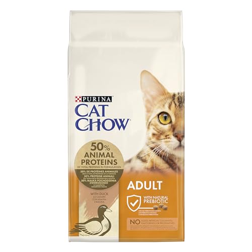 PURINA CAT CHOW | Erwachsene | Trockenfutter für Katzen | NaturiumTM | Ente | 10 kg | Beutel von Purina Cat Chow