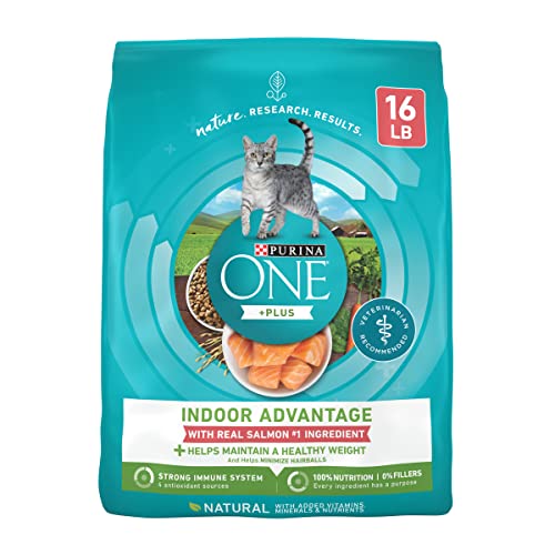 Purina ONE +Plus Indoor Advantage with Real Salmon No. 1 Ingredient, High Protein Cat Food - 16 lb. Bag von PURINA ONE