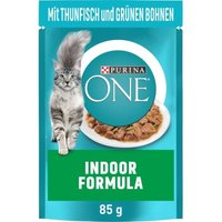 Purina ONE Indoor Formula mit Thunfisch & grünen Bohnen 26x85g von Purina One