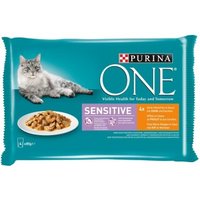 Purina ONE Sensitive Huhn & Karotten 4x85g von Purina One