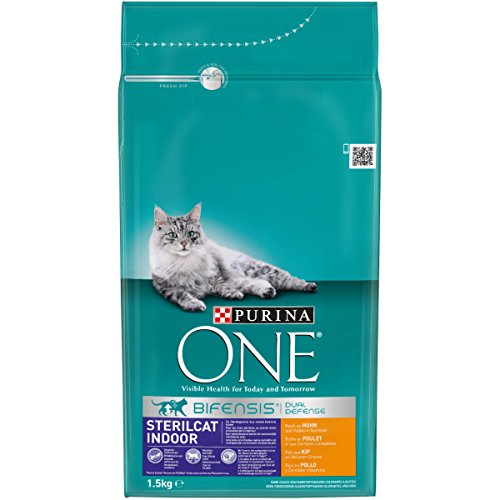 Purina ONE Sterilicat Bifensis Trockenfutter für sterilisierte Katzen, reich an Huhn, 1,5 kg von PURINA ONE