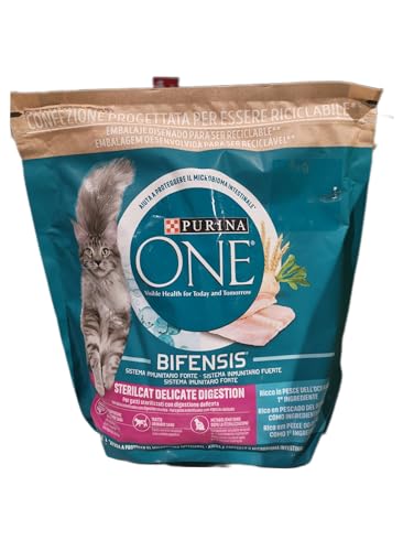 Purina One Delicate Digestion Sterilcat Trockenfische, sterilisierte Katzen, Meeresfisch, 1,5 kg von PURINA ONE