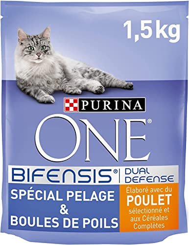 Purina One Kroketten für Katzen, Merkmal des Tieres wählbar, 1,5 kg – 6 Packungen (9 kg) von PURINA ONE