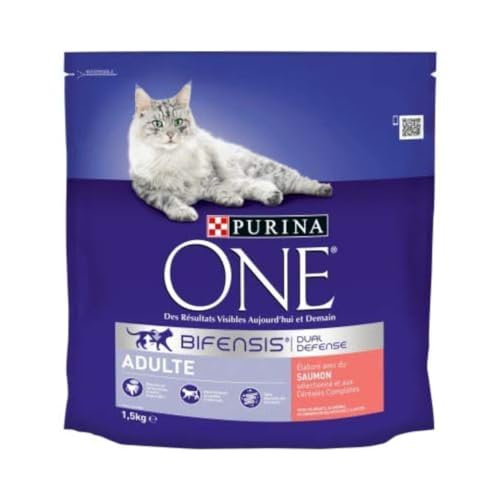 Purina One Kroketten für ausgewachsene Katzen Größe & Geschmack wählbar 1,5 kg – 6er-Packung (9 kg) von PURINA ONE