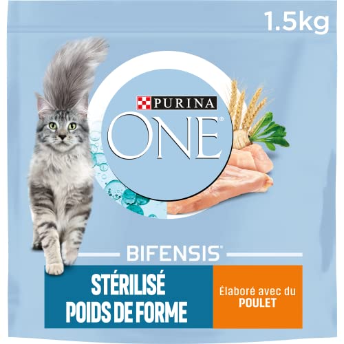 Purina One - Nahrung in Form von Hühnchen und Weizen für sterilisierte Katzen, 1,5 kg von PURINA ONE