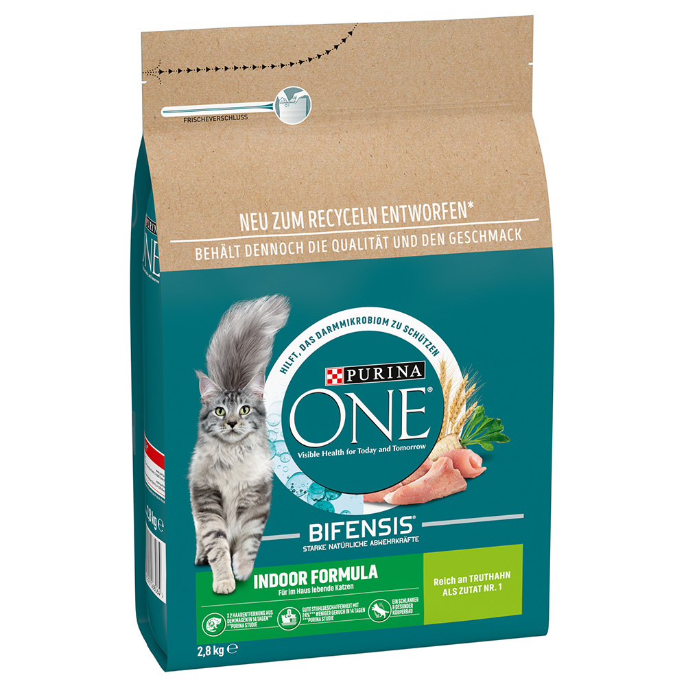 4 x 2,8 kg Purina ONE zum Sonderpeis! - Indoor Formula von Purina One