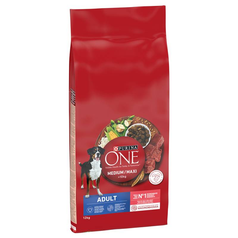 7 kg / 9 kg / 12 kg PURINA ONE zum Sonderpreis! - 12 kg Medium/Maxi Adult Rind & Reis von Purina One