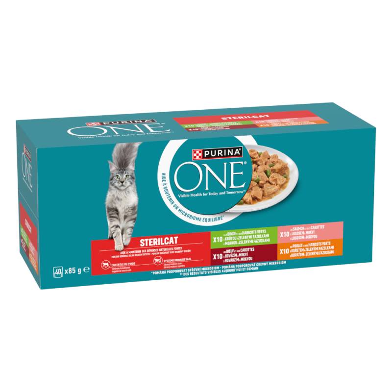 PURINA ONE Sterilcat 40 x 85 g - Mix (4 Varianten) von Purina One