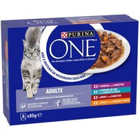 Purina ONE ADULT 8 x 85 g - Mix (4 Sorten gemischt) von Purina One