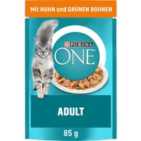 Purina ONE Adult 26x85g mit Huhn und grünen Bohnen von Purina One