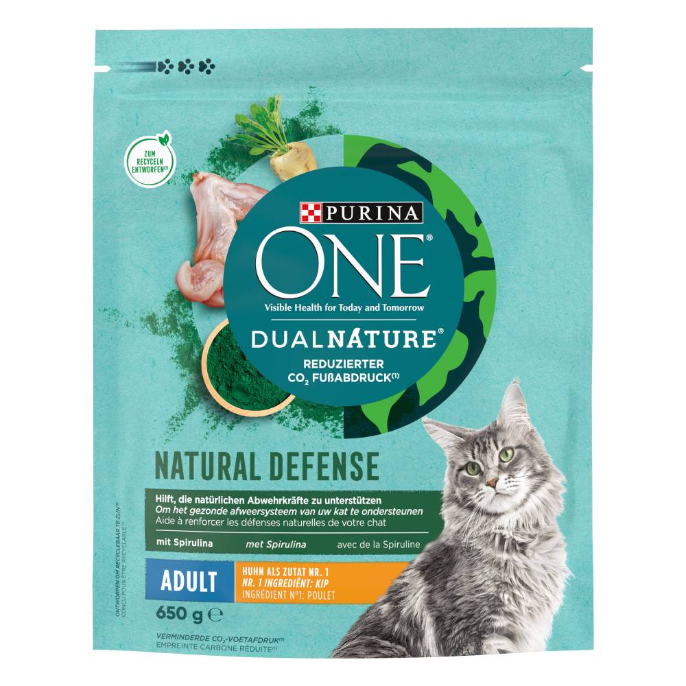 PURINA ONE Dual Nature Adult Huhn mit Spirulina - 650 g von Purina One