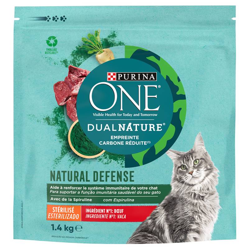 PURINA ONE Dual Nature Sterilized Rind mit Spirulina - 1,4 kg von Purina One