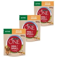 Purina ONE Mini Adult Reich an Huhn 3x800 g von Purina One