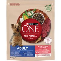 PURINA ONE Mini Adult Rind & Reis - 800 g von Purina One