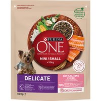 PURINA ONE Mini Delicate Lachs & Reis - 3 x 800 g von Purina One