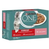 Purina ONE  STERILCAT Nassfutter Katze Adult zarte Stückchen in Sauce 8x85 g von Purina One