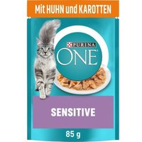 Purina ONE Sensitive mit Huhn & Karotten 26x85g von Purina One