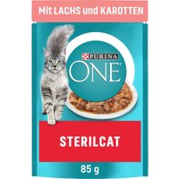 Purina ONE Sterilcat 26x85g mit Lachs und Karotten von Purina One