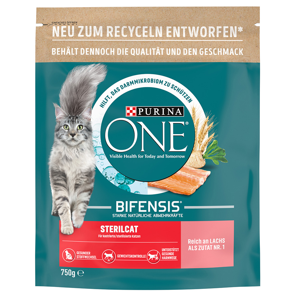 PURINA ONE SterilCat Lachs - Sparpaket: 3 x 750 g von Purina One