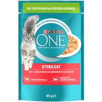 PURINA ONE Sterilised mit Truthahn & grünen Bohnen - 52 x 85 g von Purina One